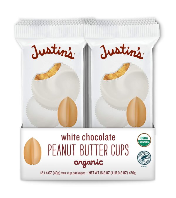 Justins White Chocolate Peanut Butter Cups 12ct